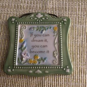 Vintage ceramic plaque wall hanging